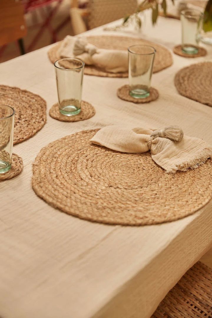 Buy Round Jute Placemats – Natural, Durable & Elegant Dining Mats