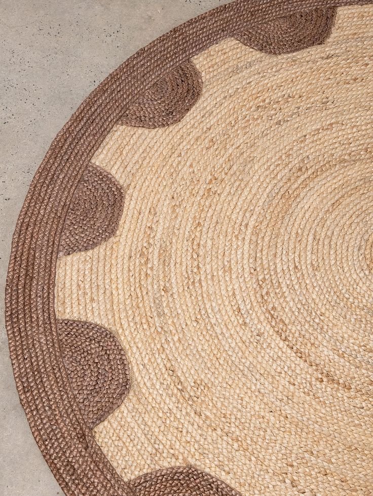 Customized jute rug
