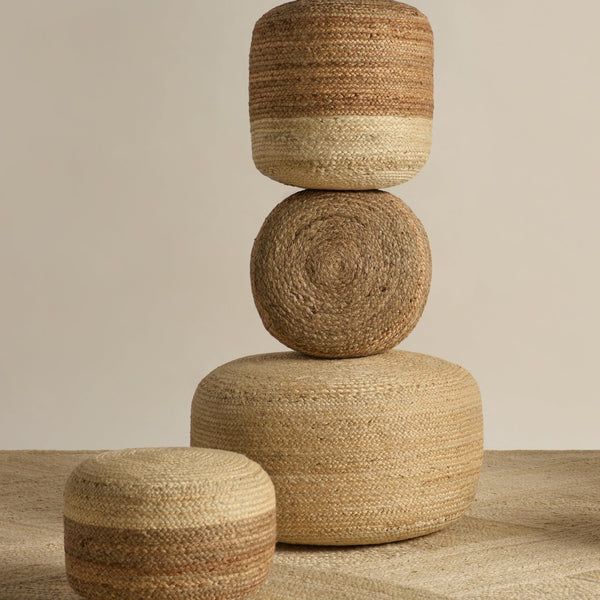Jute pouf