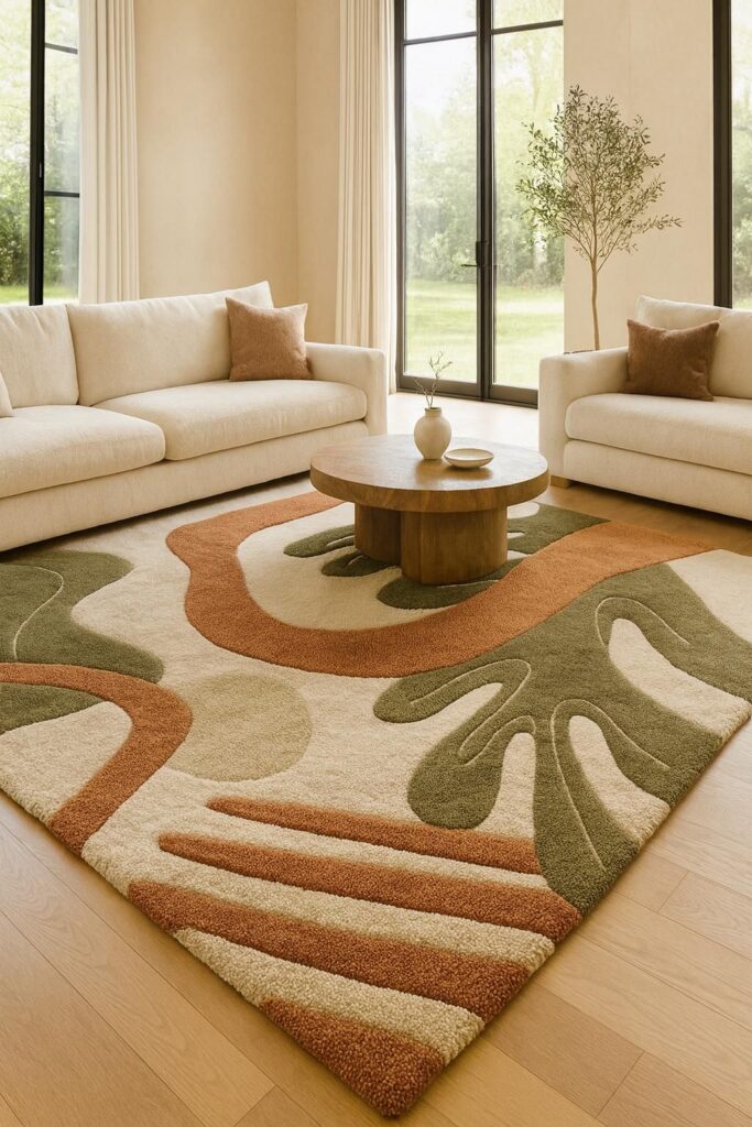 abstract handtufted carpet