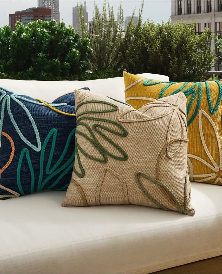 Handmade Embroidered Pillow Cover