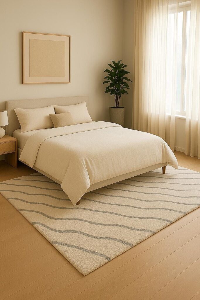 8x10 vs 9x12 rug for king bed