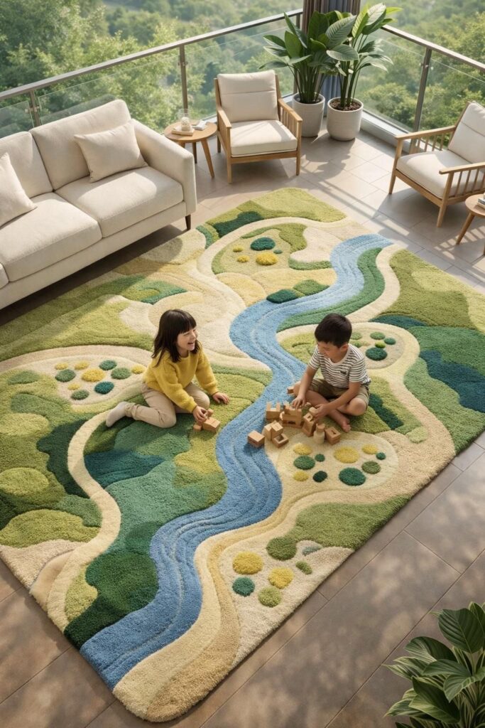 Custom playroom rug factory