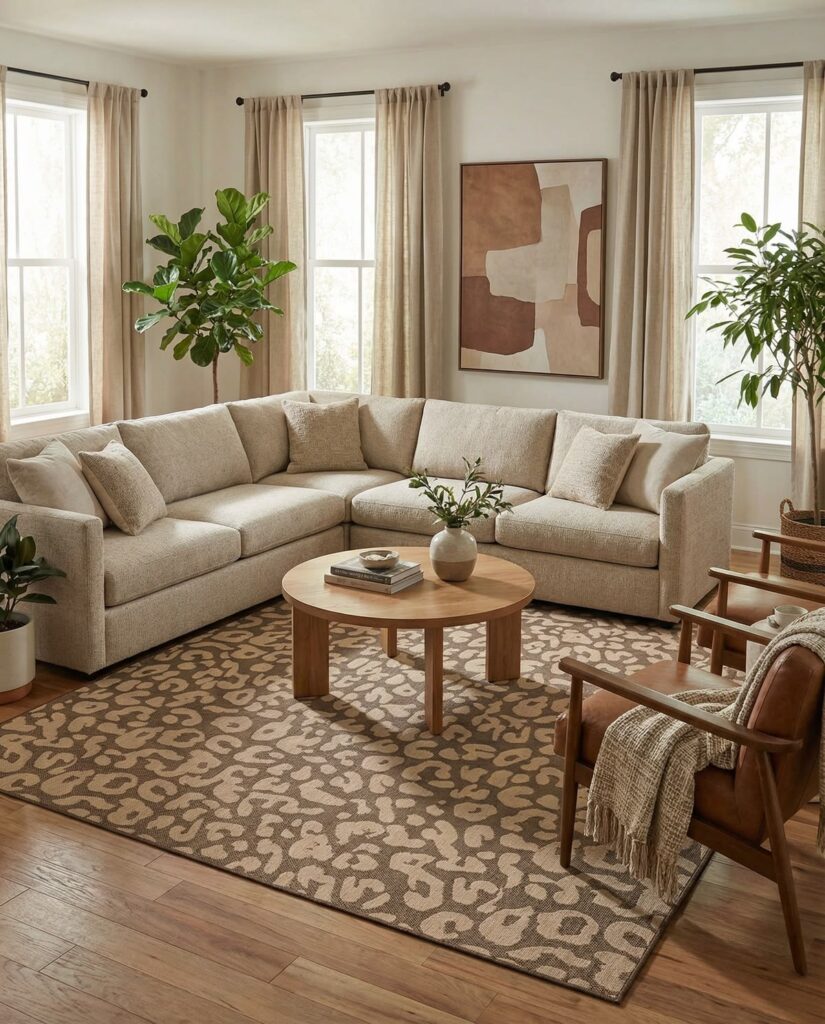 What Color Rug Goes With a Brown Sofa? 2026 Edition